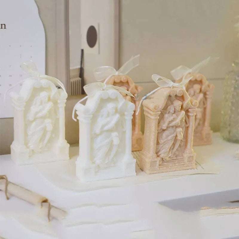 Ancient Greek couple angel silicone baking and craft mold