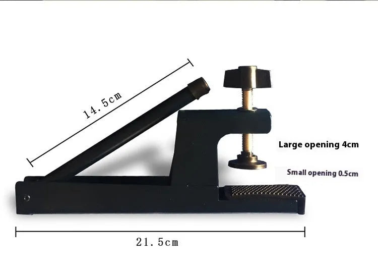 Table tennis net post with thickened universal large clip and open grid ball column for indoor tables