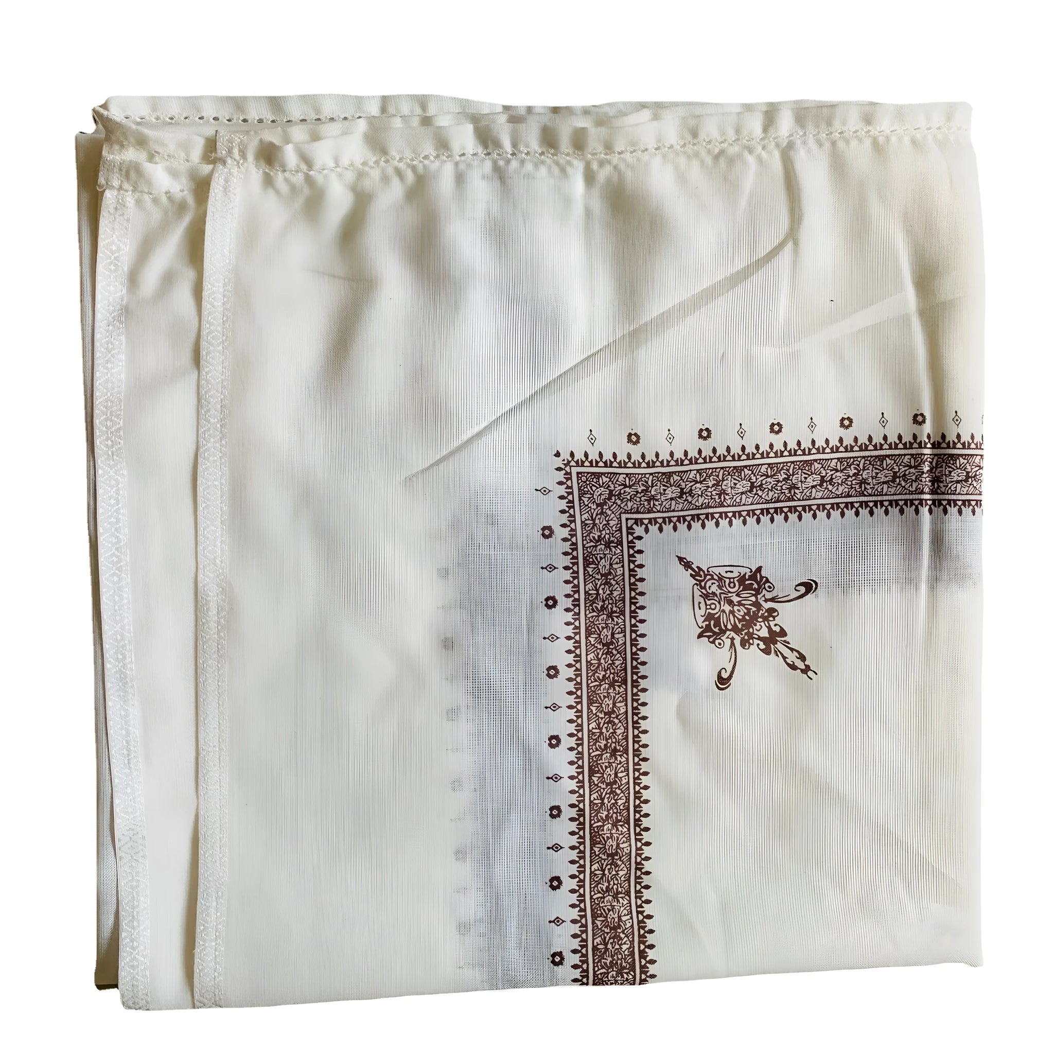 Printed square polyester scarf measuring 138x138cm in multiple colour options