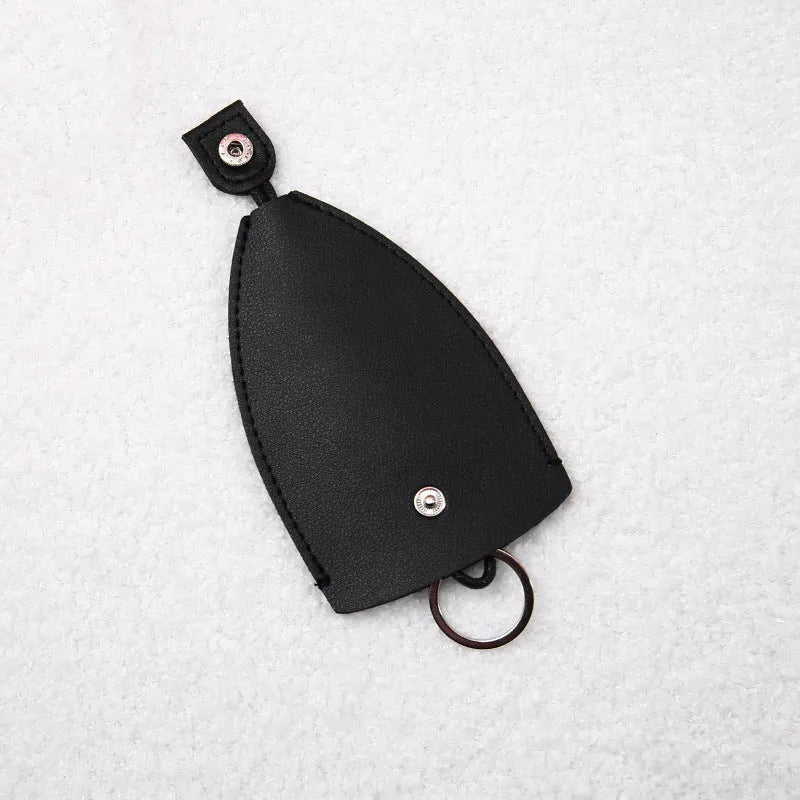 Cartoon design pull-out key case for car keys made from PU leather with pull-out tab