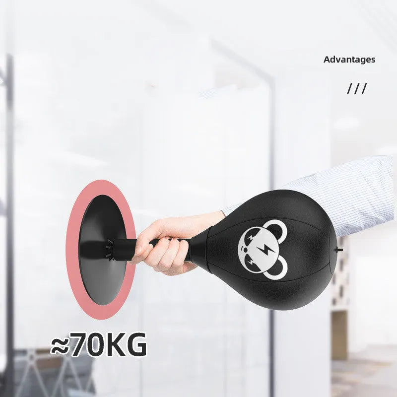 Tabletop boxing speed ball with suction cup base in Burst Bear design