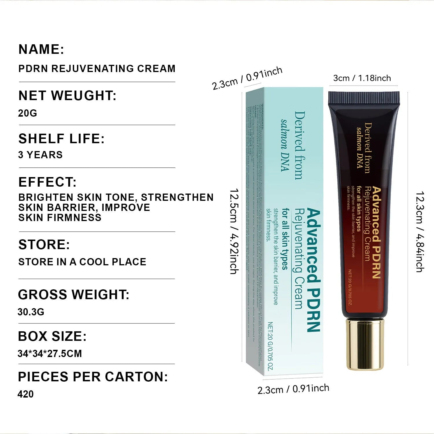 20ml tube of Skin-Activating Cream for hydrating, moisturising and firming wrinkle care