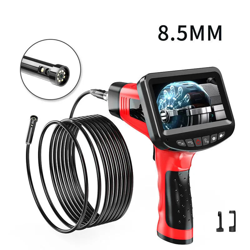 Dual-lens endoscope HD inspection camera with 8.5mm diameter probe and cable options
