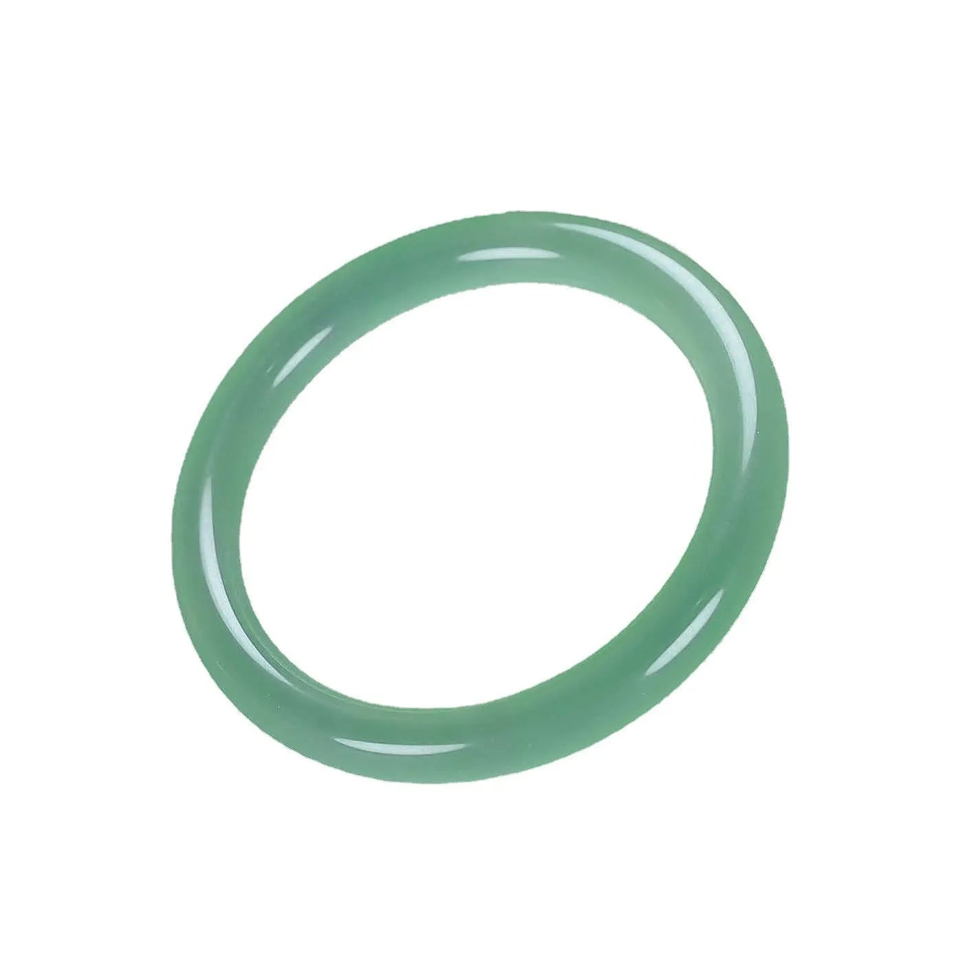 Jade bracelet with floating flower design in ice-like emerald tones and auspicious patterns