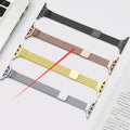 Milan stainless steel mesh strap with magnetic closure for Apple Watch, silver colour