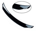 Bright black Mazda 3 modified tail trim for 2014-2021 Axela Exela models with large fixed wind surrounded design