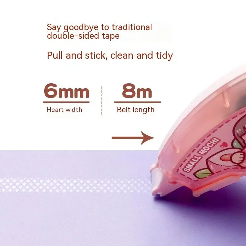 Hand Account dotting glue in peach juice colour, high viscosity double-sided adhesive for crafts