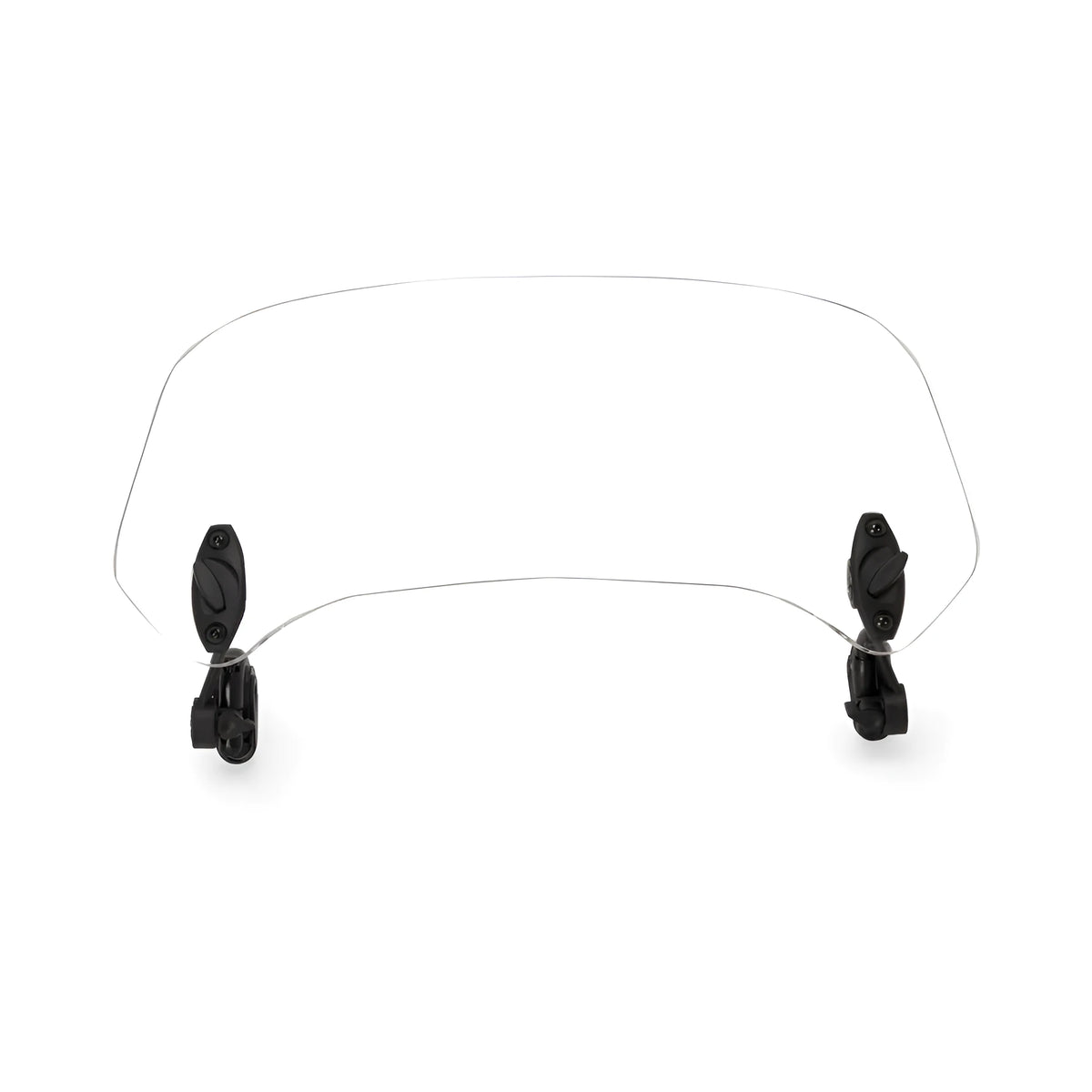 Acrylic motorcycle heightened small windshield in Brown, Smoky or Transparent, Large 360mm x 160mm or Small 285mm x 120mm.