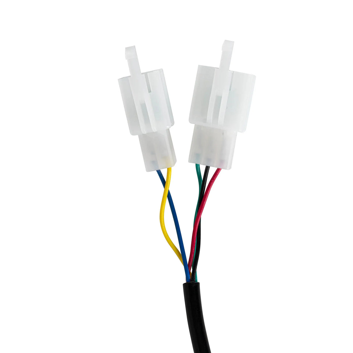 Electric vehicle handlebar section body in blue red silver yellow with PC ABS material and 5-core wire