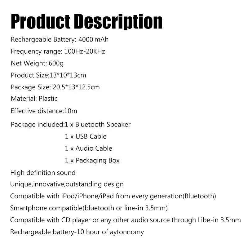 Skull-shaped wireless Bluetooth speaker in six colour options with 10-hour battery