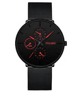 SOXY Futura stainless steel watch with black dial, black strap, 40mm case, 24cm length, 20mm width