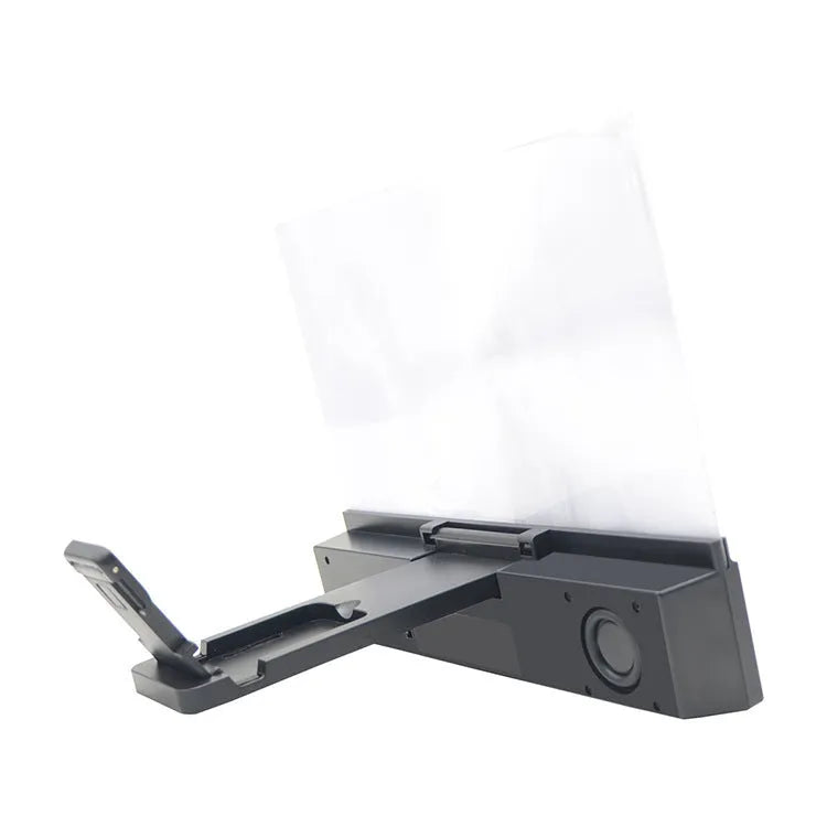 12-inch mobile phone screen amplifier with ABS casing and built-in speaker.