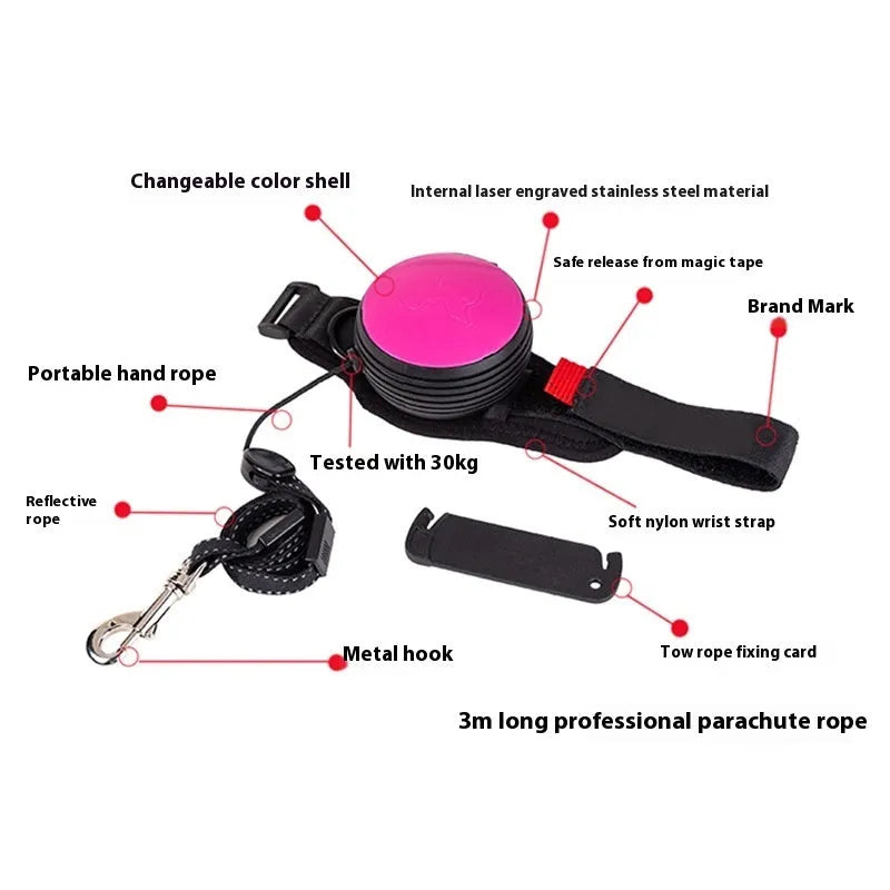 Automatic retractable dog leash with 3 metre length showing six colour options
