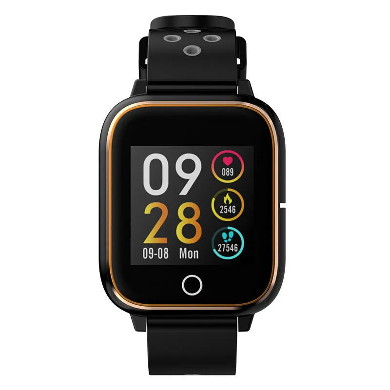 M6 smart call watch bracelet with TWS headset, 1.3in touch screen, silicone sports strap, white pink black gold