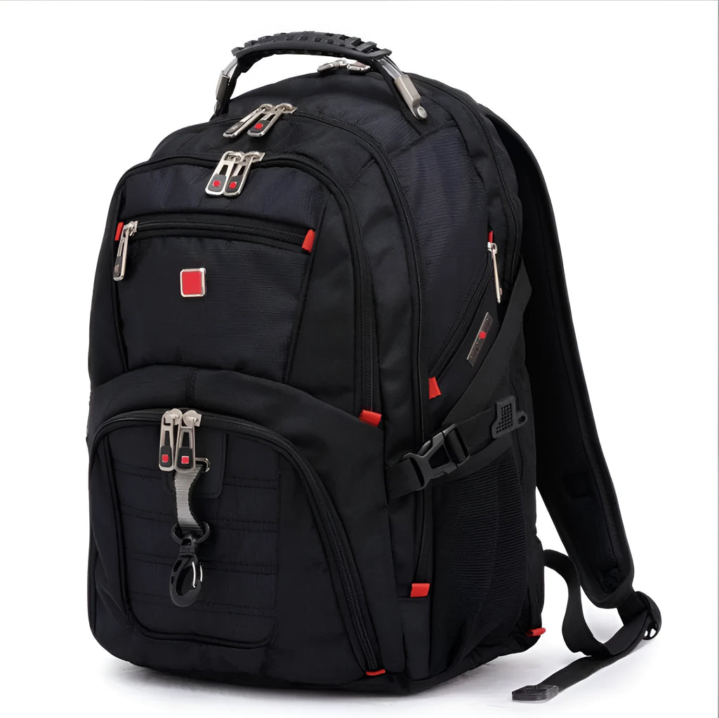 Black 38-litre business computer backpack with dedicated laptop compartment for 12-15 inch notebooks