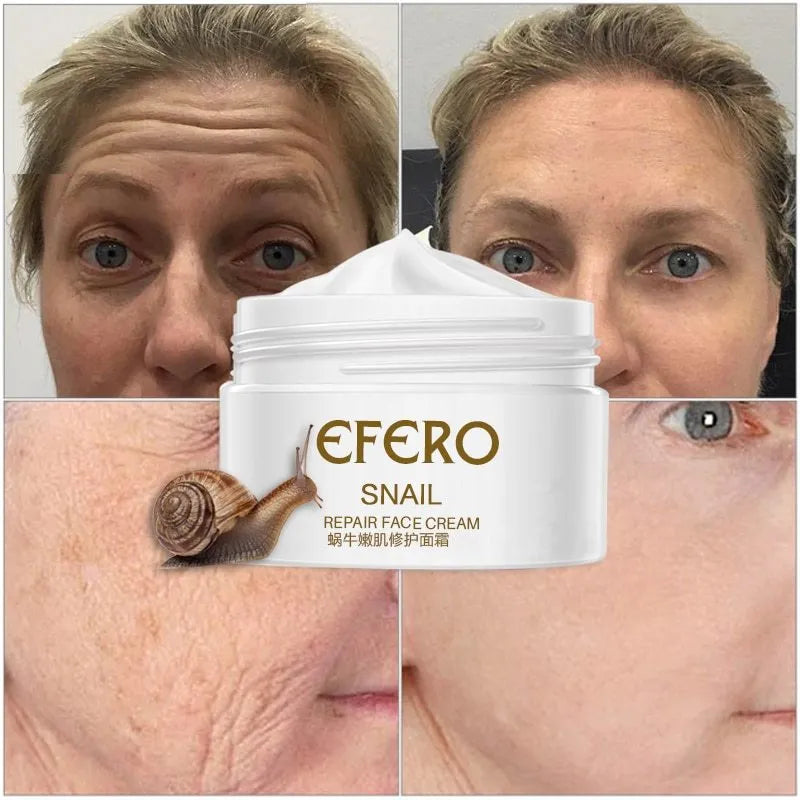30g snail face cream moisturiser in jar for dry and normal skin, brightening and pore care