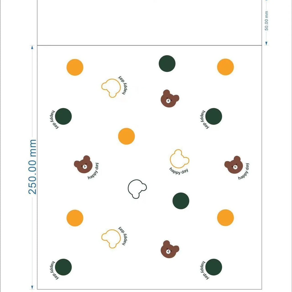 PE car trash adhesive clean bag with flat top design, available in Lucky Bear and Rabbit styles, 20 or 40 pieces.