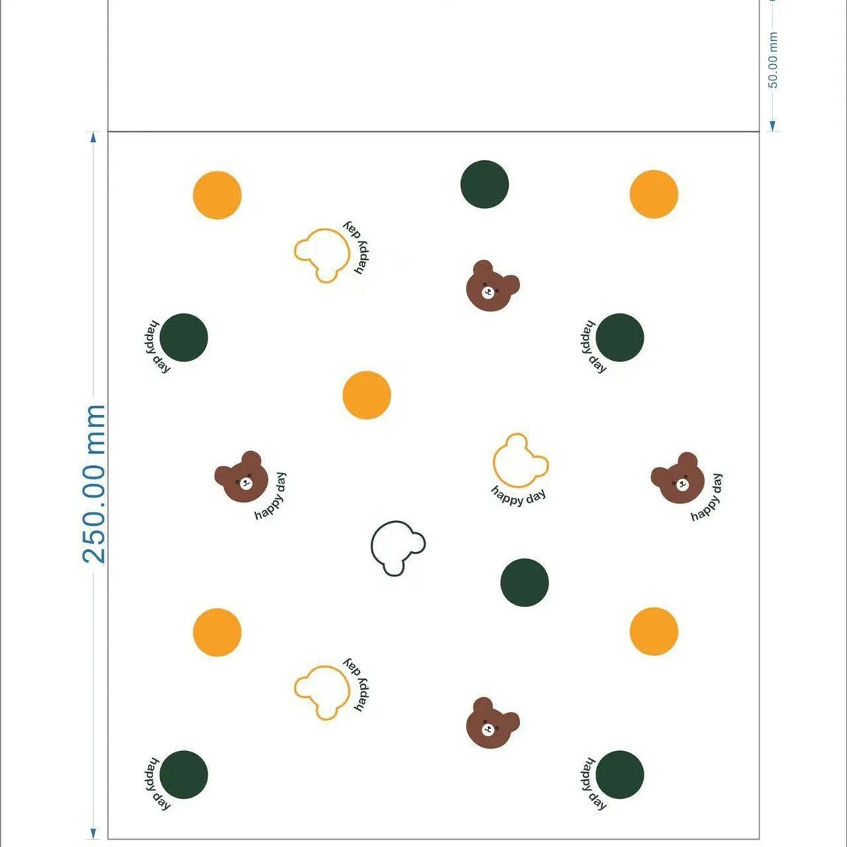 PE car trash adhesive clean bag with flat top design, available in Lucky Bear and Rabbit styles, 20 or 40 pieces.