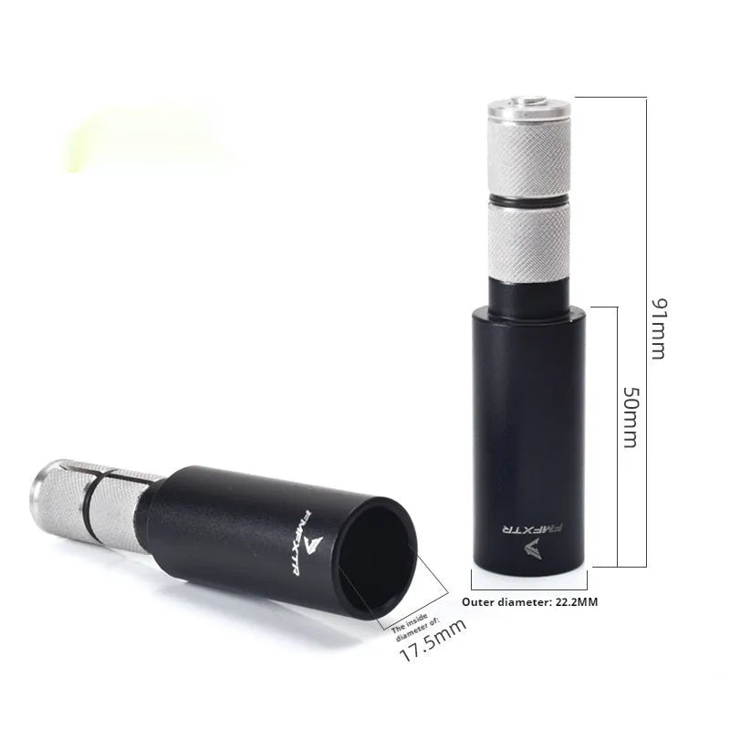 Aluminium alloy folding bicycle handlebar extender pair with 15-20mm adjustment range