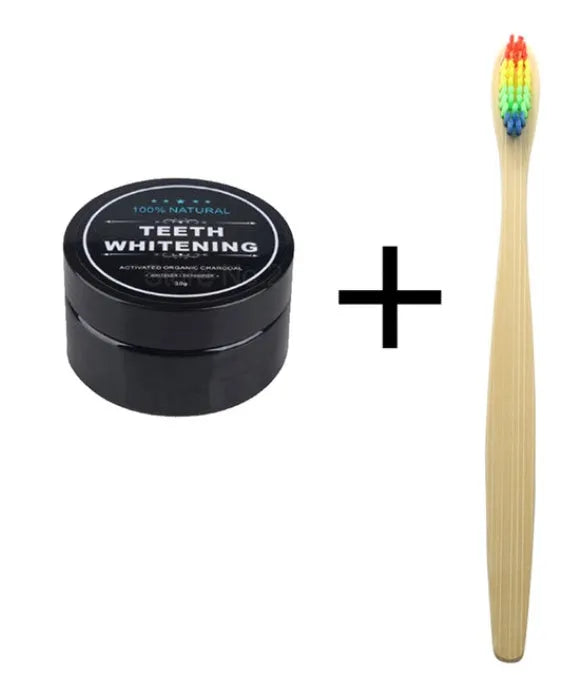 30g black activated charcoal teeth whitening powder for adult oral hygiene