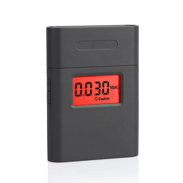 Black AT-838 personal breathalyser alcohol detector for drivers.