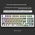 98-key wireless Bluetooth mechanical keyboard kit with metal control knob and multiple colour options