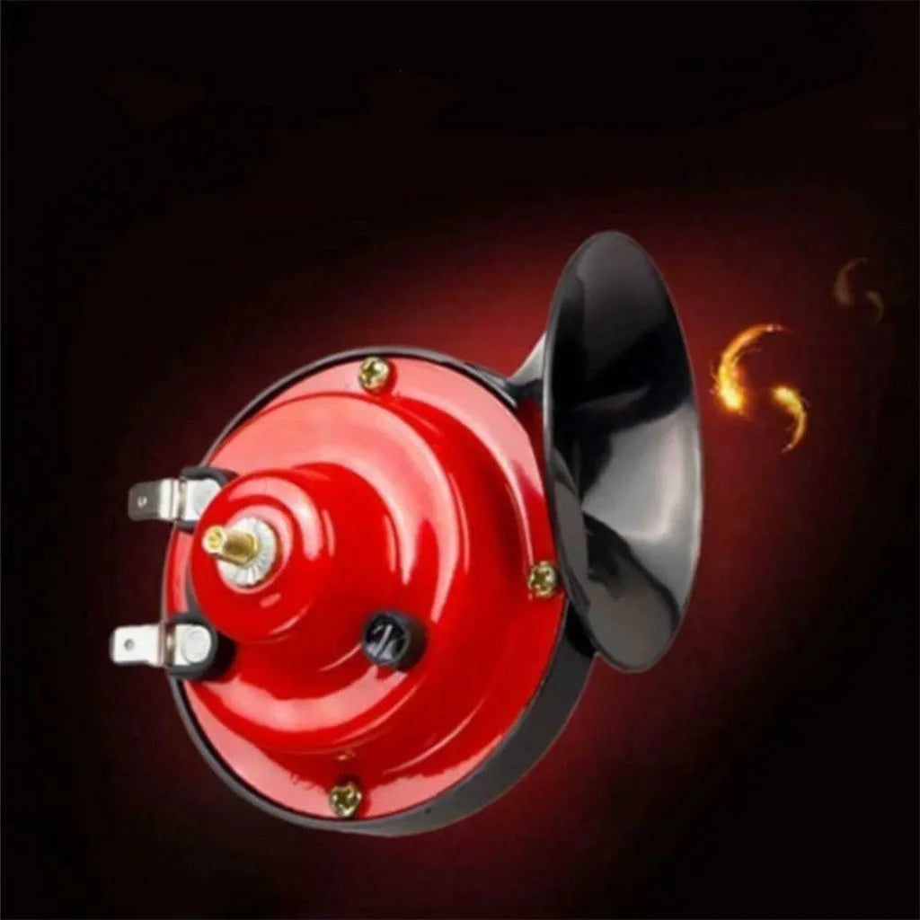 12V red snail horn with copper voice coil and plastic diaphragm for motorcycle