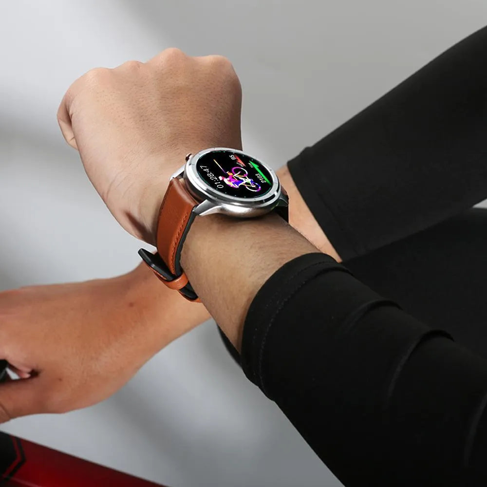 LEMFO LF26 smart bracelet with 1.3-inch touch screen shown in black colour option