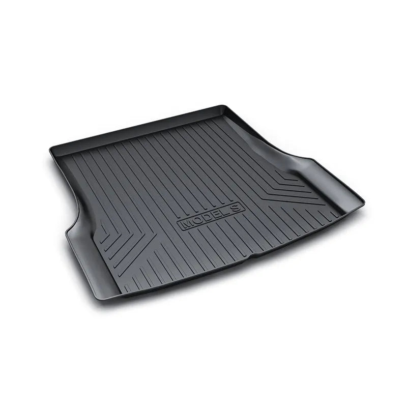 Rubber floor mats for Tesla cars with integrated TPE footrest