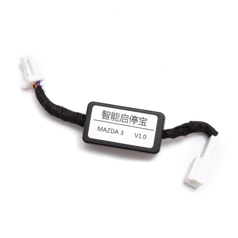 Black ABS auto start stop default shutter for CX-30 Onkseira with white plug connector