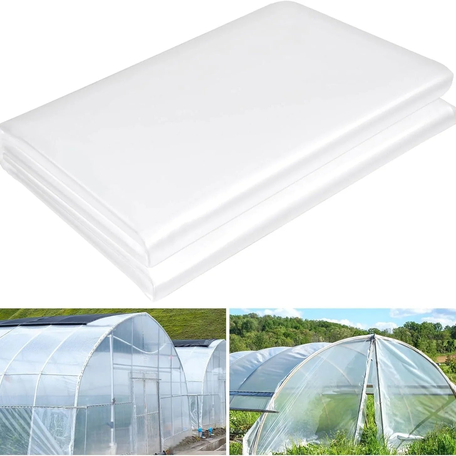 Plastic film greenhouse covering sheet measuring 4x8 metres for vegetable shed insulation