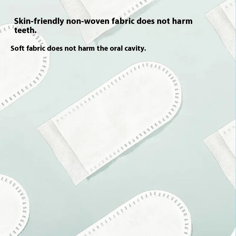 Pack of 50 disposable non-woven fabric pet dental cleaning finger stalls for dogs and cats