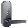Smart Bluetooth fingerprint lock in black or silver for keyless door entry