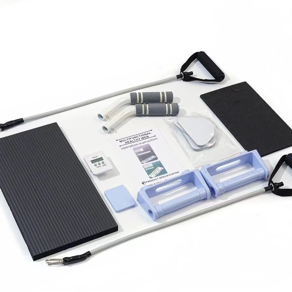 Foldable purple PP supine board for home abdominal fitness training