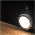 Round white motion sensor LED light unit with a diameter of 80mm