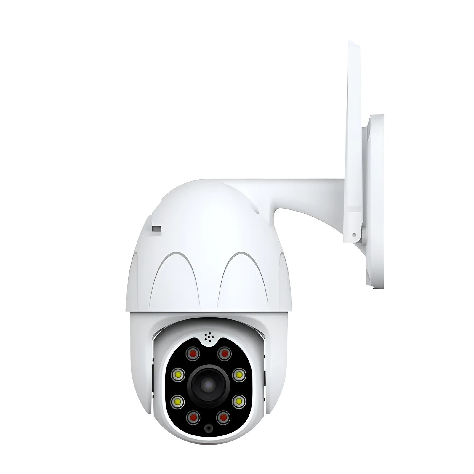 Outdoor Waterproof Graffiti Dome Surveillance Camera ABS Construction 2MP 1080P 6mm Lens 20m IR Distance White UK Plug Style Options Including TF Card Storage Up to 128G for Indoor and Outdoor Use