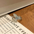 Copper women's ring featuring a creative Chinese butterfly design with an open loop, available in 33 numbered styles.
