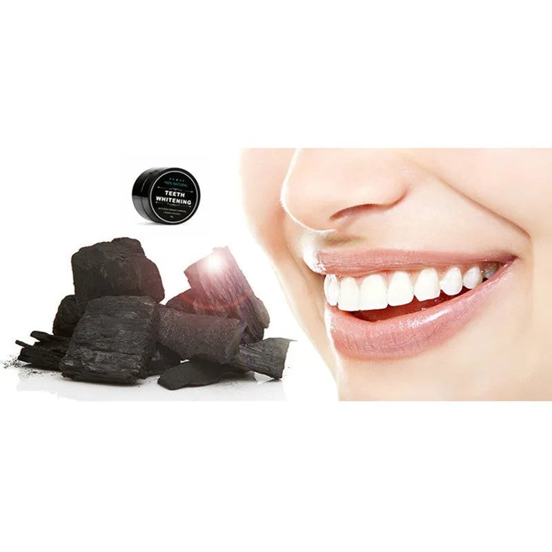 30g black activated charcoal teeth whitening powder for adult oral hygiene