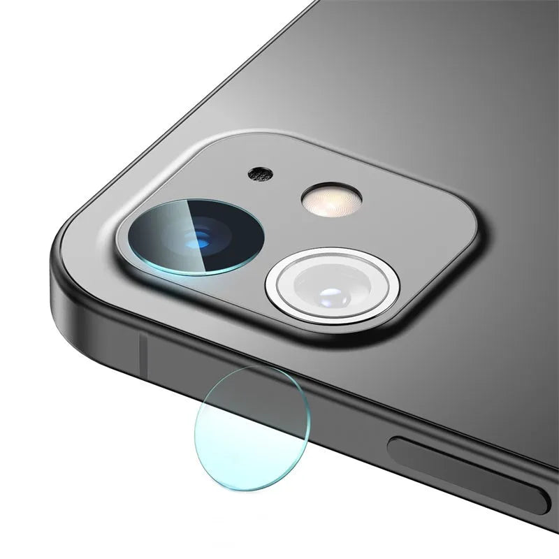 0.25mm transparent camera lens protective film for iPhone 12 Mini 5.4 inch and iPhone 12 6.1 inch, 2 pack