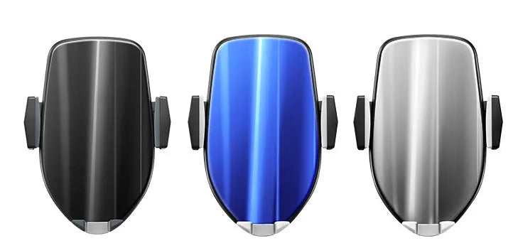 10W Qi car wireless charger with infrared sensor air vent mount in Black Blue Silver