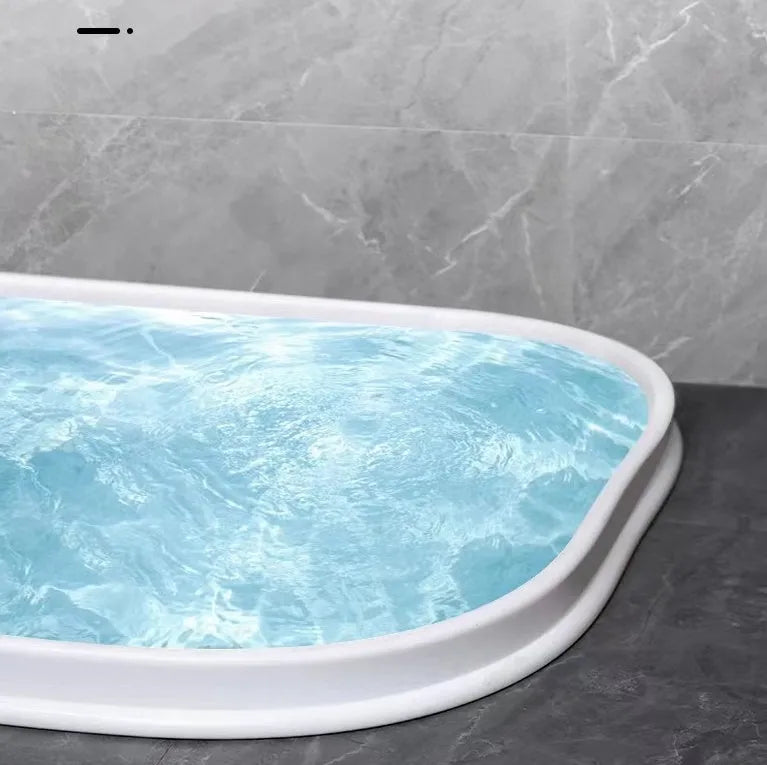 Flexible TPE bathroom water blocking strip in black, white or grey colour for shower floor water containment