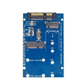 Black SATA3 to M.2 MSATA SSD conversion adapter card measuring 50mm by 30mm