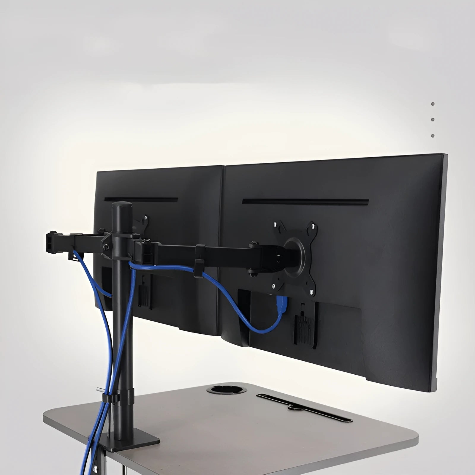 SPCC steel computer lifting rotating display bracket for 13-32 inch monitors