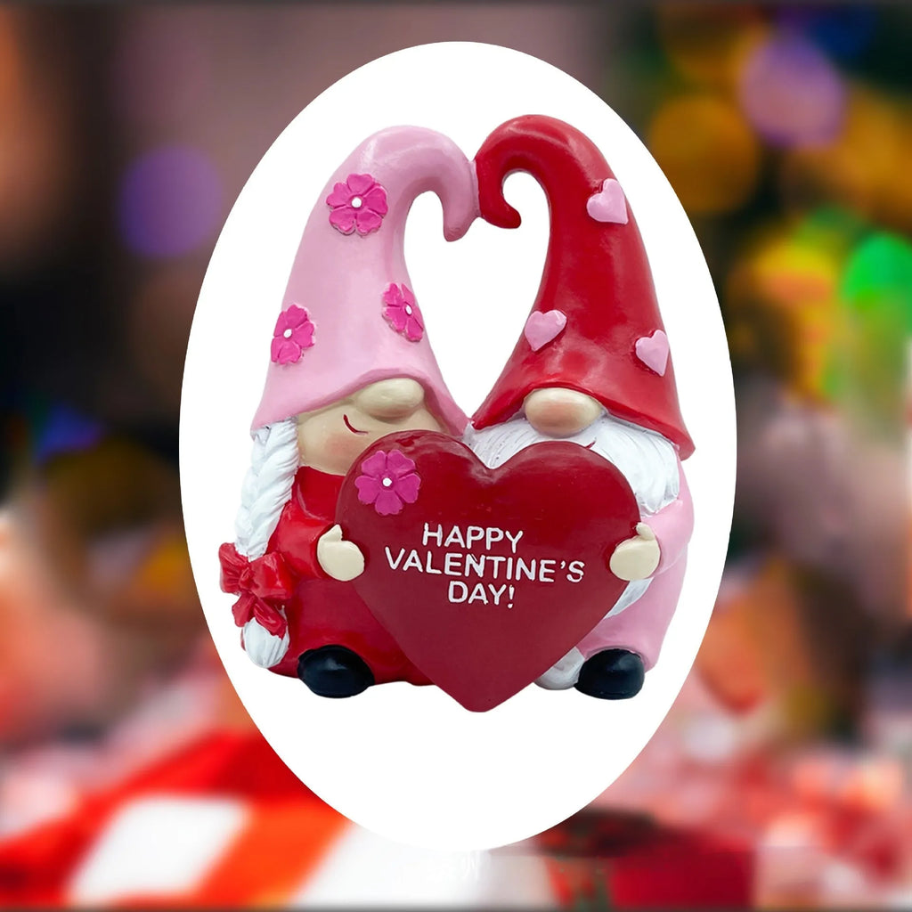 Luminous Love Dwarf resin ornament in modern simplicity style, one resin lamp piece