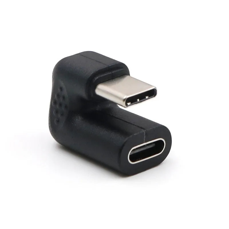 Plastic male to female adapter extension cable with U-bend design and four additional adapters