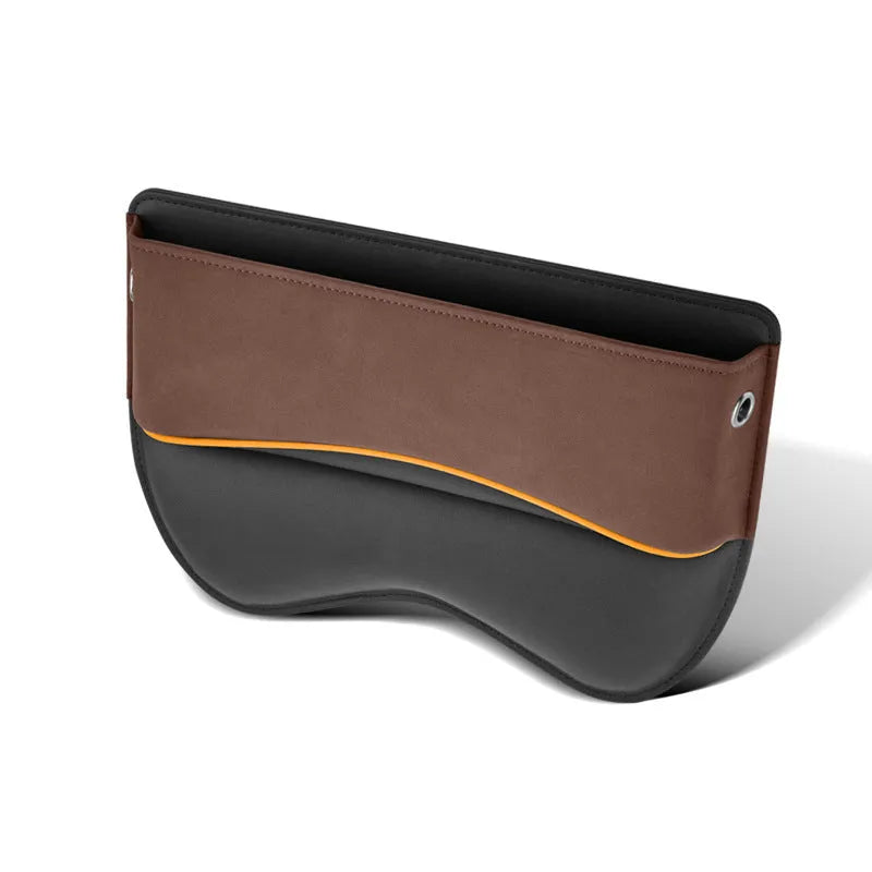 Leather car seat storage organiser box in a choice of five suede-effect colours.