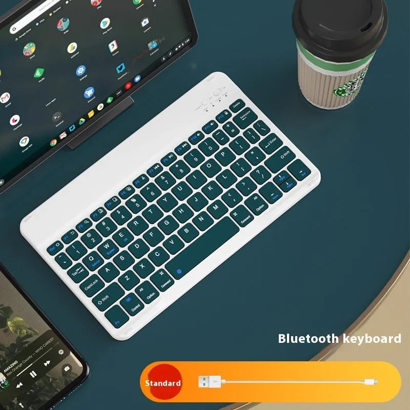 Bluetooth keyboard with rechargeable battery in multiple colour options