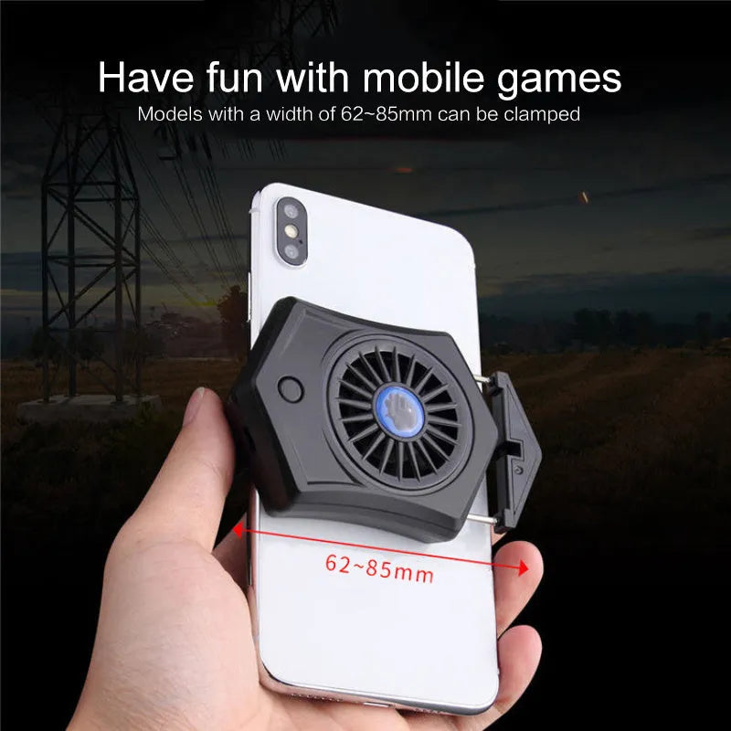 Mobile phone radiator cooler with USB interface for gaming devices