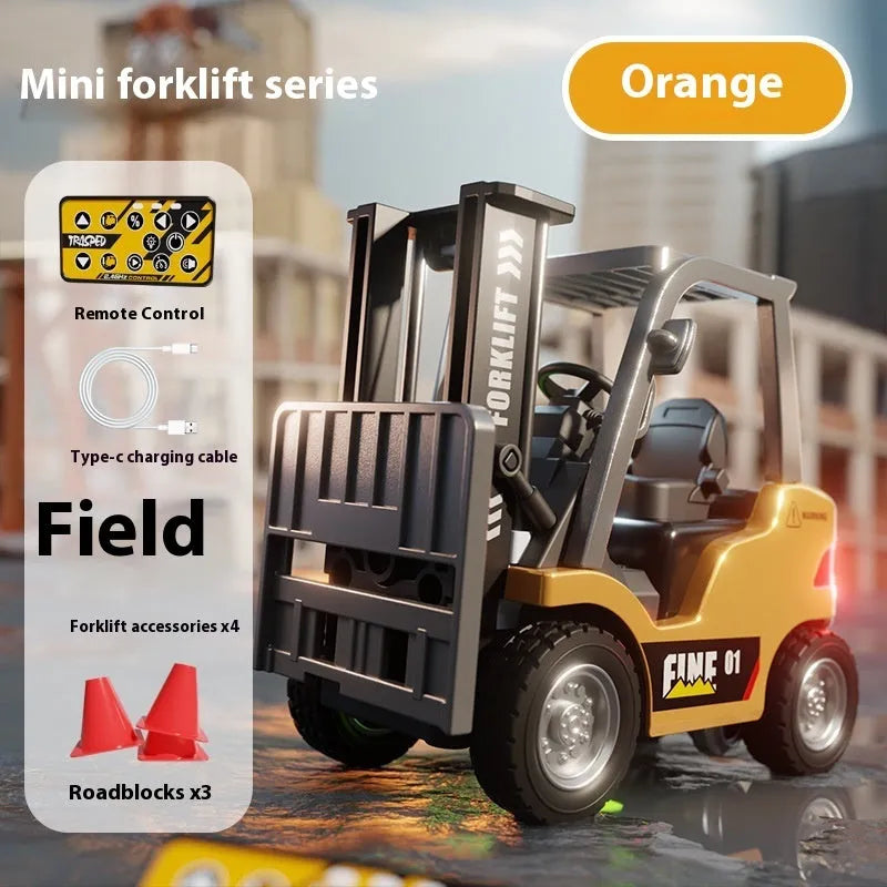 1:64 scale alloy Bluetooth remote-control forklift simulation model with accessories