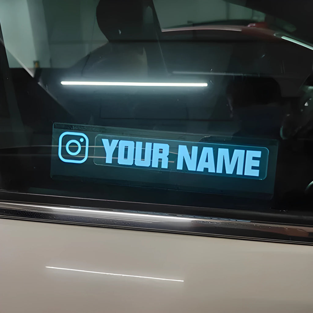White glow illumination window sticker for automotive decoration with 0.5mm thickness